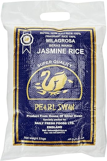 Pearl Swan Fragrant Milagrosa Beras Wangi Jasmine Rice, 5 Kg