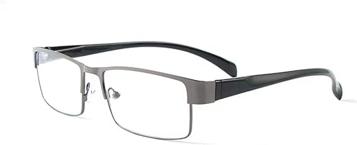 نظارات قراءة للنساء والرجال من فيبيجل، اطار مربع معدني، نظارات العاب مريحة، مضادة لاجهاد العين والصداع
